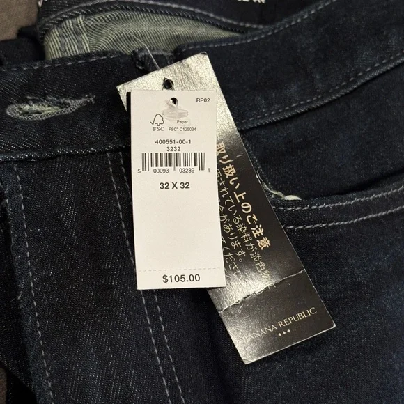Banana Republic Slim Men Jeans - Dark Blue